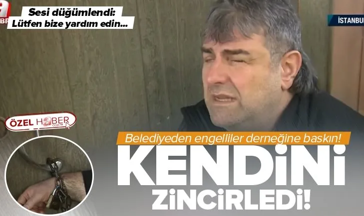 Belediyeden engelliler derneğine baskın! Belediye protokolü yok sayıp baskın verdi
