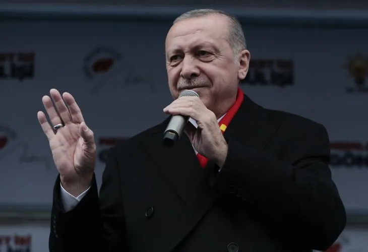 Başkan Erdoğan'ın Malatya mitinginden dikkat çeken kare