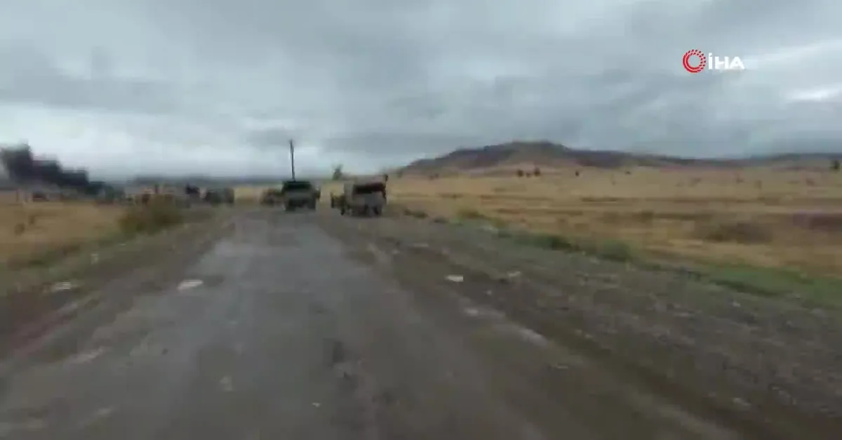 Ermeni askerleri araçları bırakıp kaçtı!