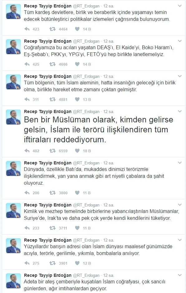 Cumhurbaşkanı Erdoğan: İftiraları reddediyorum - 1
