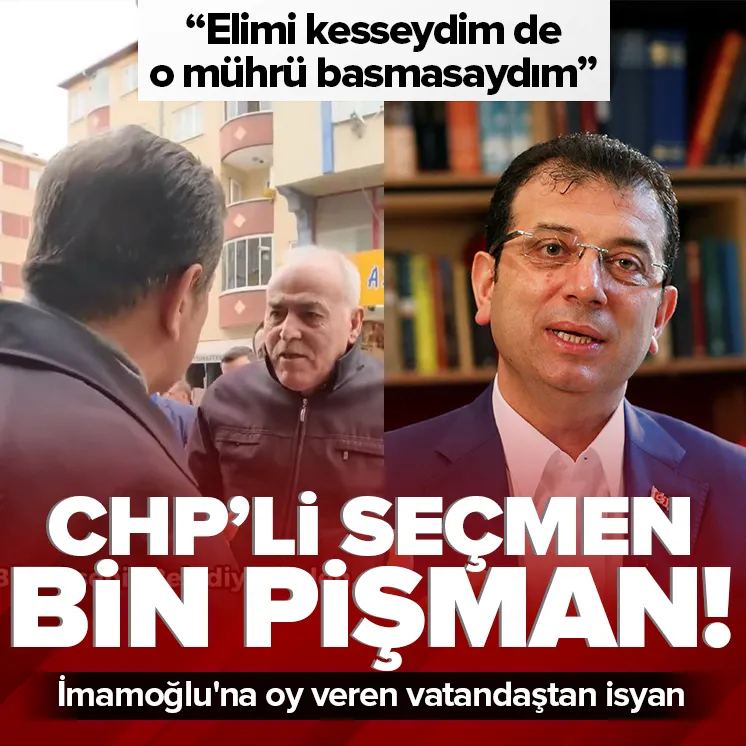 İmamoğlu’na oy veren vatandaştan isyan