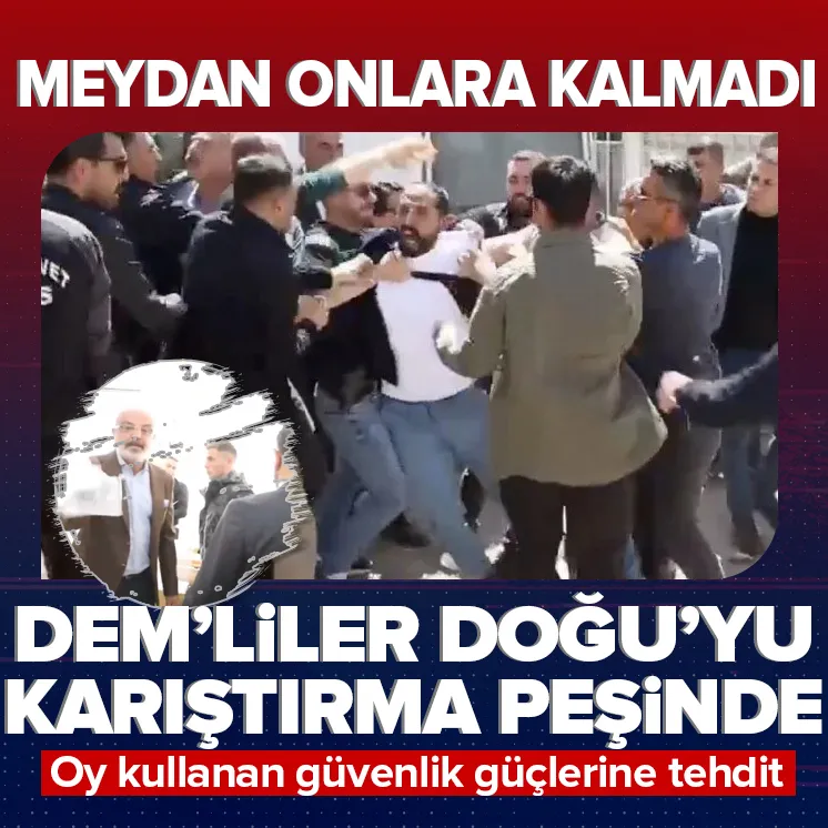 DEM’lilerden sandık başında büyük provokasyon!