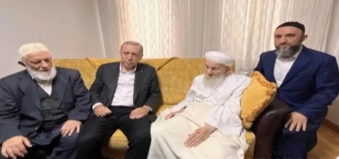 Başkan Erdoğan İsmailağa Cemaati Lideri Hasan Kılıç’ı ziyaret etti! İsmailağa lideri Erdoğan ve Kurum’a dua etti
