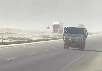 Konya'da kum fırtınası etkili oldu