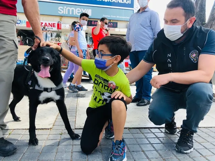 Narkotik köpeği Athena ilgi odağı oldu - 1
