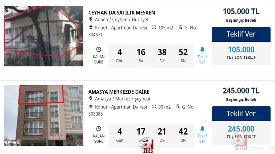 Bankalardan kapış kapış ucuz satılık evler! 55.000 - 130.000 - 175.000 TL'ye ev sahibi olmak mümkün! İş Bankası... 3