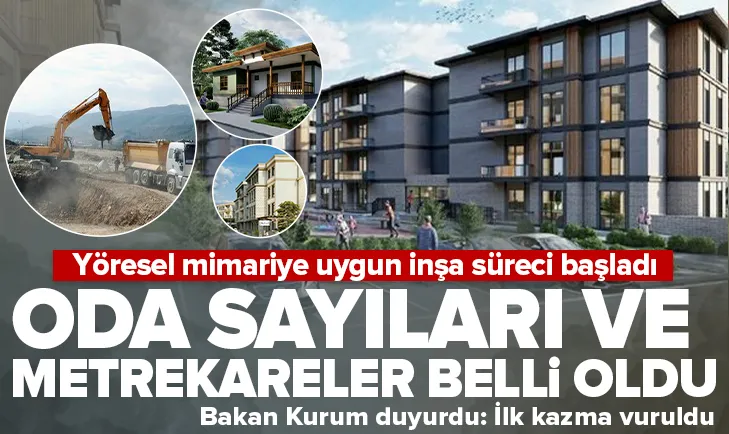 Deprem konutları kaç odalı ve kaç metrekare olacak?