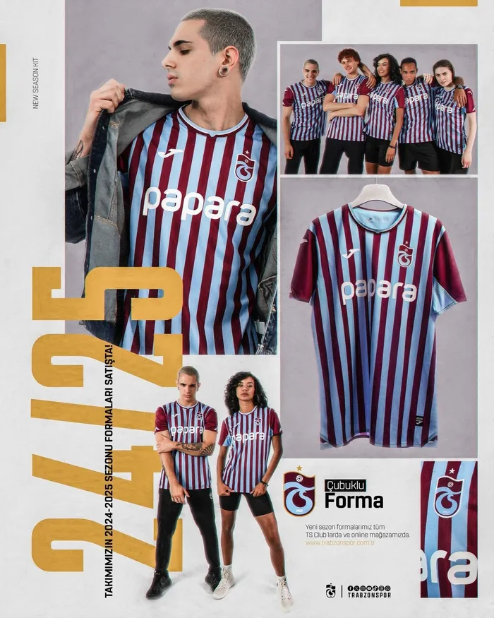 Trabzonspor 2024/25 sezonu formalarını tanıttı!