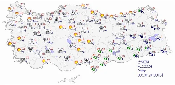 HAVA DURUMU | Meteoroloji il il uyardı! Kuvvetli kar, buzlanma ve çığ tehlikesi! İşte o harita... | 3-7 Şubat 2024 - 11