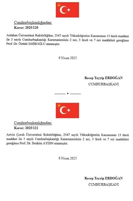 Cumhurbaşkanlığı politika kurullarına atamalar Resmi Gazete'de! 10 ayrı kurula toplam 140 isim