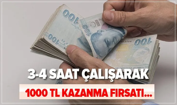 Günde 3 saat çalışarak 1000 TL kazanabilirsiniz! İŞKUR müjdeyi verdi! Oturduğunuz yerden ek gelir...