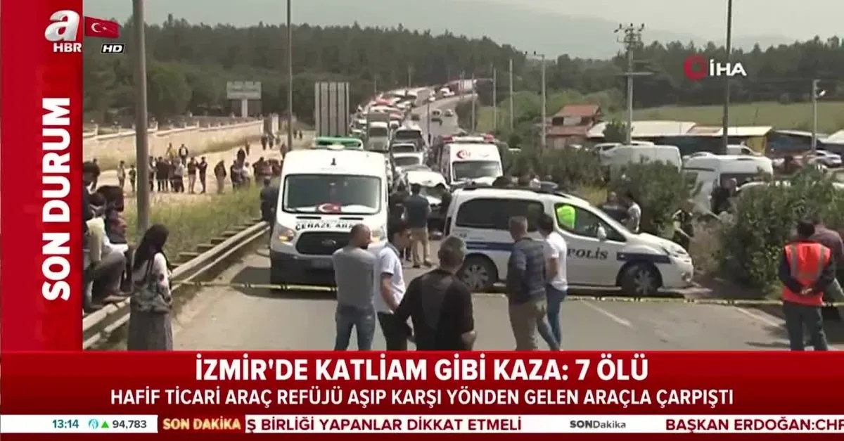 Izmir De Korkunc Kaza Olu Ve Yaralilar Var Ahaber Video Izle