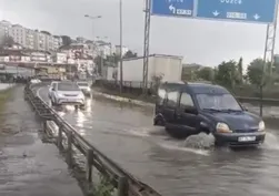 Zonguldak'ta yağış trafiği olumsuz etkiledi