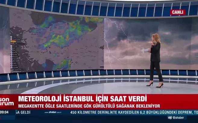 Meteoroloji İstanbul için saat verdi