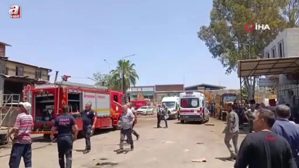 Adana’da iş yerinde tüp patladı