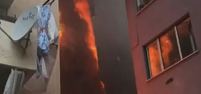 Son dakika: Eyüpsultan’da 5 katlı binada yangın