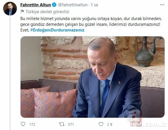 Türkiye #ErdoğanıDurduramazsınız başlığı altında birleşti! Kısa sürede rekor gönderi!