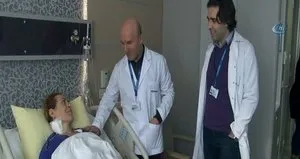 Karnından 13 litre sıvı tümör çıktı