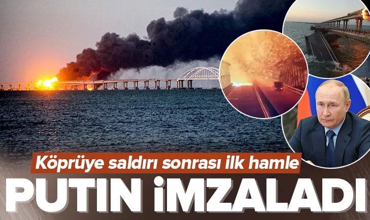 Köprüye saldırı sonrası Putinden kritik karar
