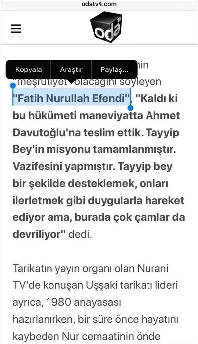 Oda TV çocuk istismarcısı Fatih Nurullah üzerinden operasyon yapmış: Erdoğan misyonunu tamamladı, Davutoğlu'nu destekliyoruz - 1