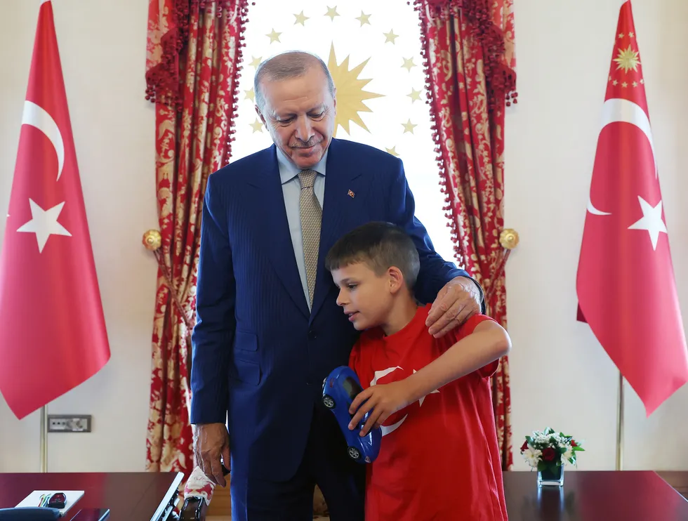 Başkan Erdoğan Joshua Harris'i kabul etti