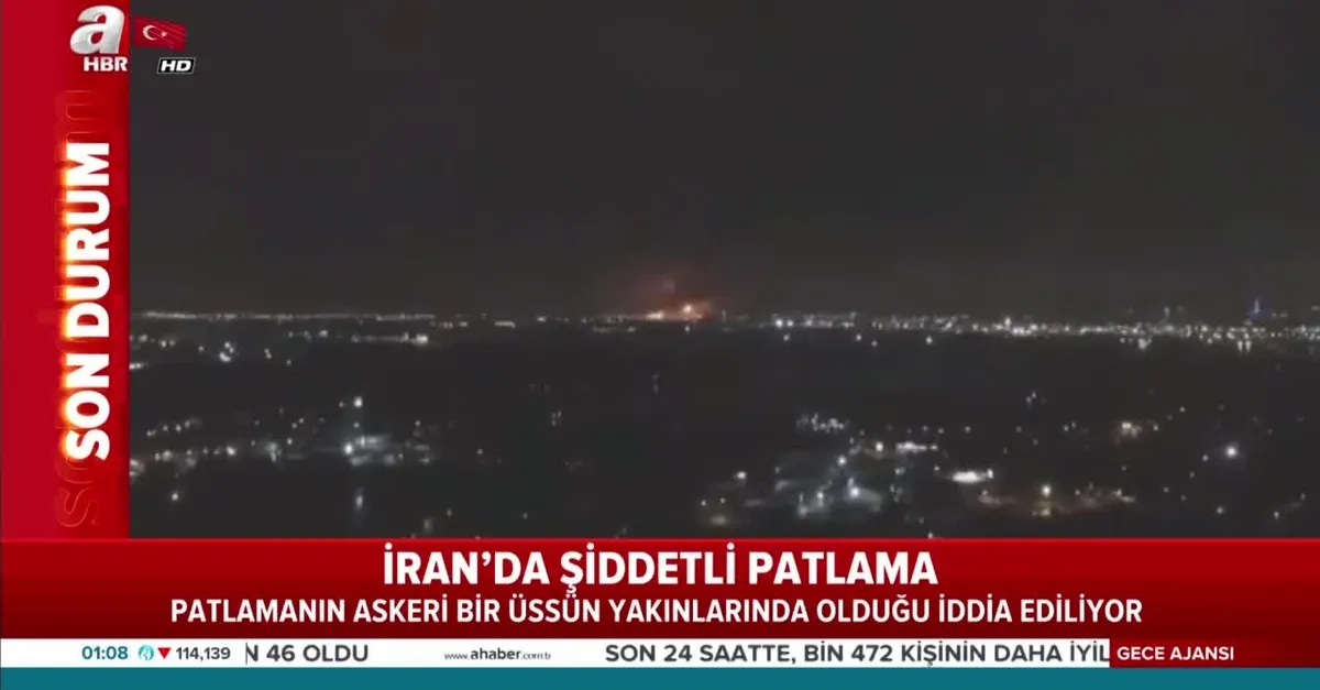 İran'ın başkenti Tahran'da patlama | VİDEO