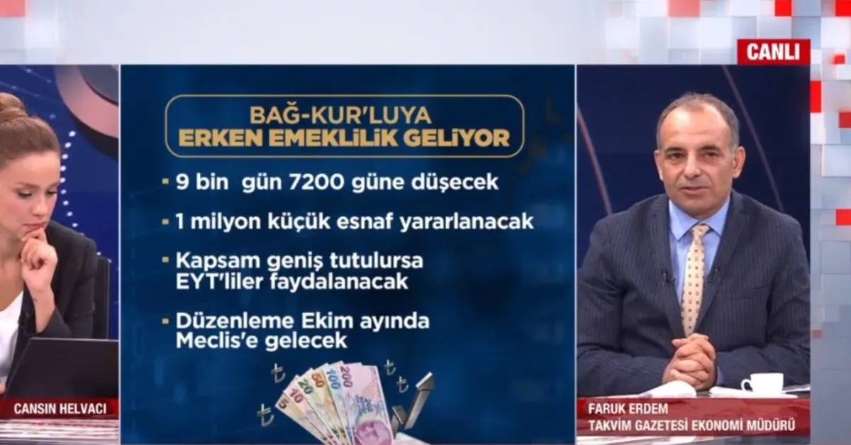 Bağ-Kur'luya erken emeklilik geliyor