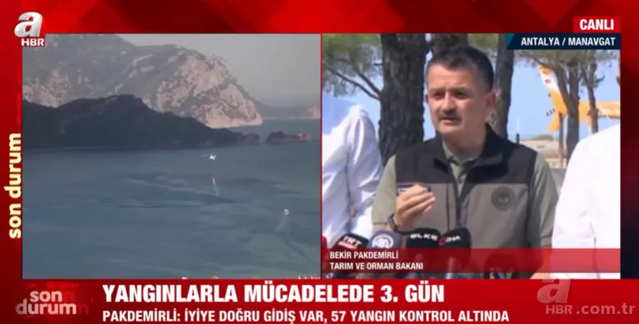 Antalya, Adana, Marmaris, Mersin, Muğla, Osmaniye ve Kayseri'deki orman yangınlarına müdahale ediliyor! Kahreden görüntüler 7