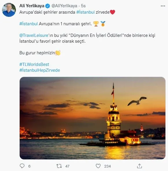 Avrupa'nın 1 numaralı şehri İstanbul! Vali Yerlikaya duyurdu - 2