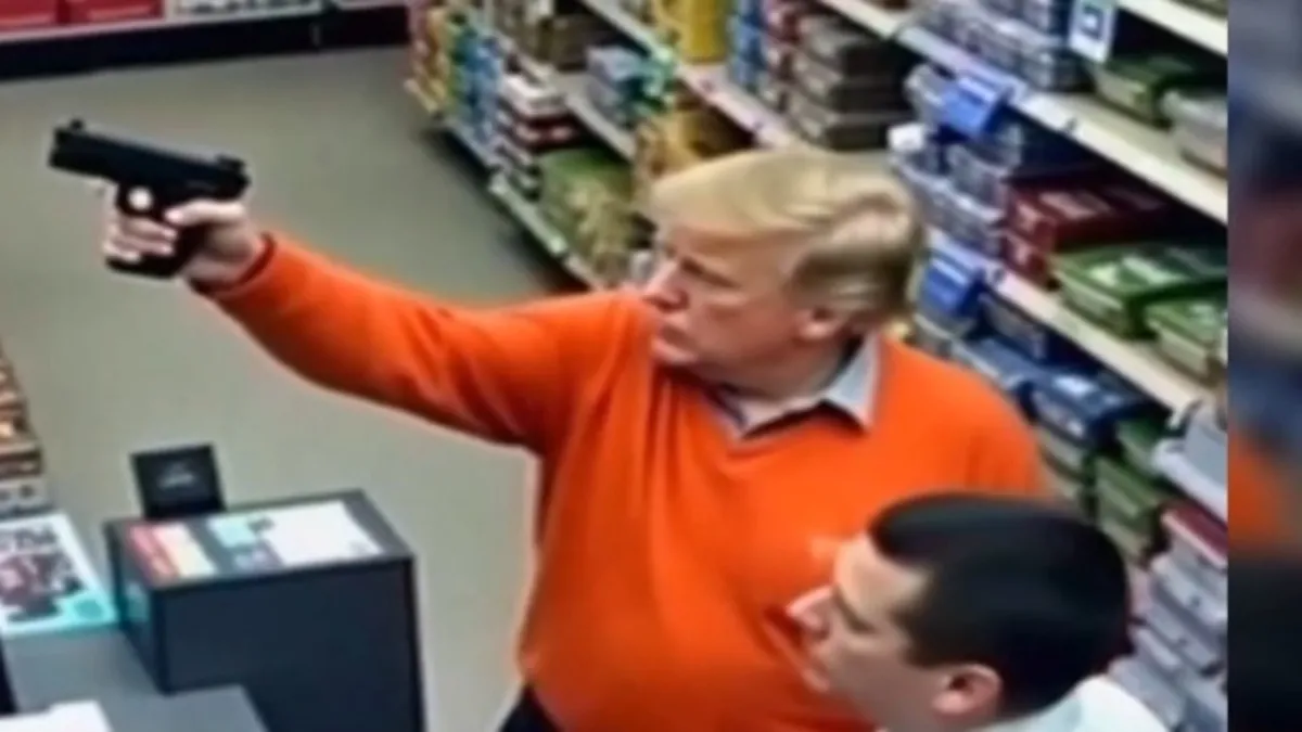 Yapay zekanın geldiği nokta pes dedirtti! Dünya liderleri ve milyarderler silahlı soygun gerçekleştirdi | Biden ve Trump soyguncu oldu, gözaltına alındı