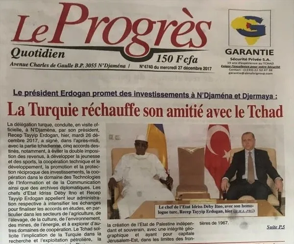 Çad basını: Erdoğan istedi, Debi el koydu - 1