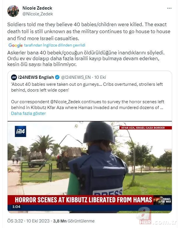 Soykırım medyası! Katil İsrail'in ‘40 bebek’ yalanıyla vahşete kılıf 22