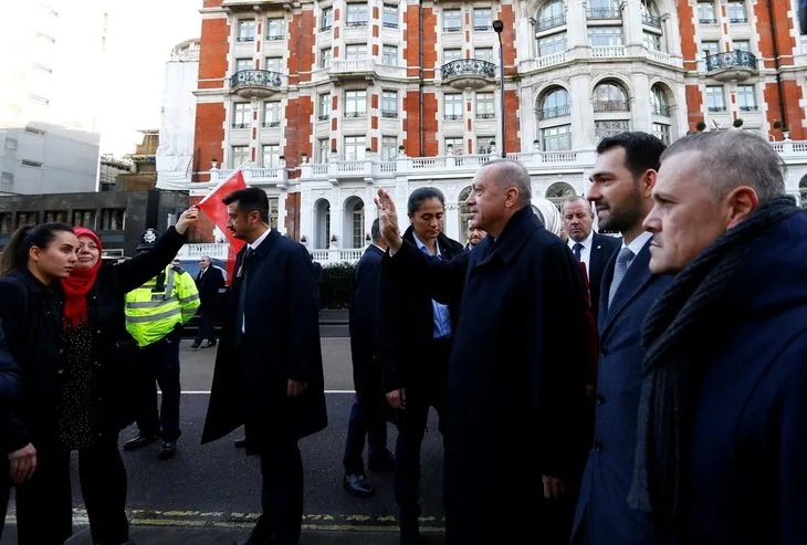 Başkan Erdoğan’a Londra’da sevgi seli