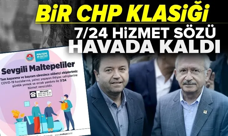 CHP'li Maltepe Belediyesi'nden tepki çeken hizmet anlayışı! Kovid-19 hastalarına...