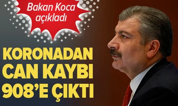 Son dakika: Sağlık Bakanı Fahrettin Koca koronavirüste rakamları açıkladı