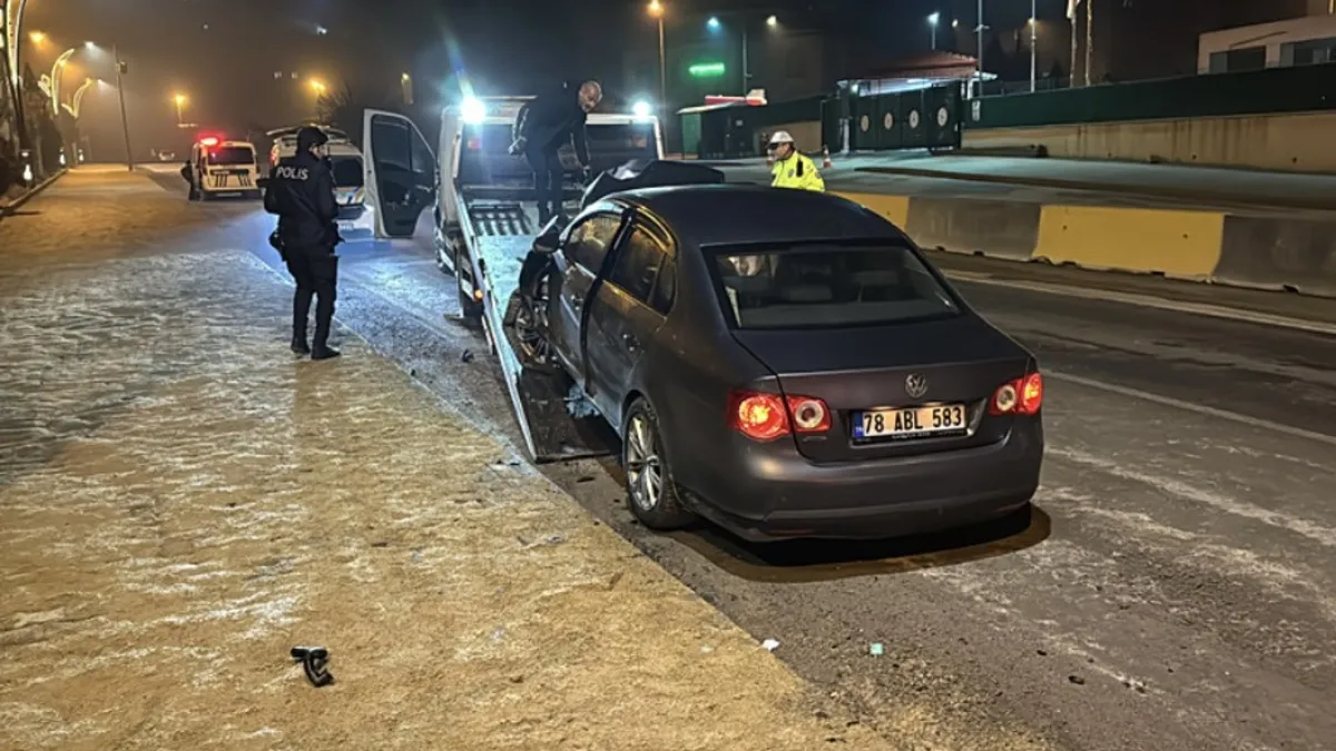 Karabük'te dur ihtarına uymadı! Kaza yapan sürücü alkollü çıktı