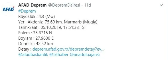 Akdeniz'de deprem! - 1