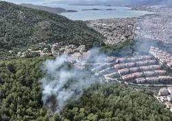 Fethiye'de orman yangını! Alevler kontrol altında