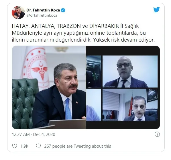 Sağlık Bakanı Fahrettin Koca 4 il için uyardı - 1