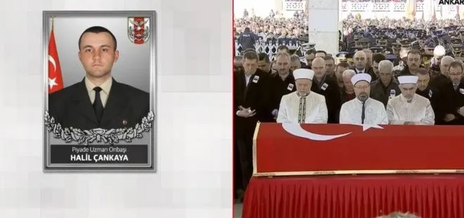 Türkiye şehitlerini uğurluyor! Piyade Uzman Onbaşı Halil Çankaya için tören düzenlendi