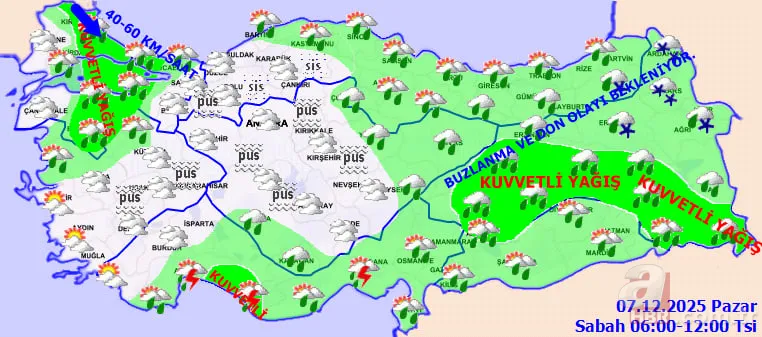 Meteoroloji son dakika | 22 il için sarı alarm: Sağanak, kar, don, fırtına... Soğuklar başlıyor 10