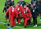 Beşiktaşlı futbolcu hastaneye kaldırıldı