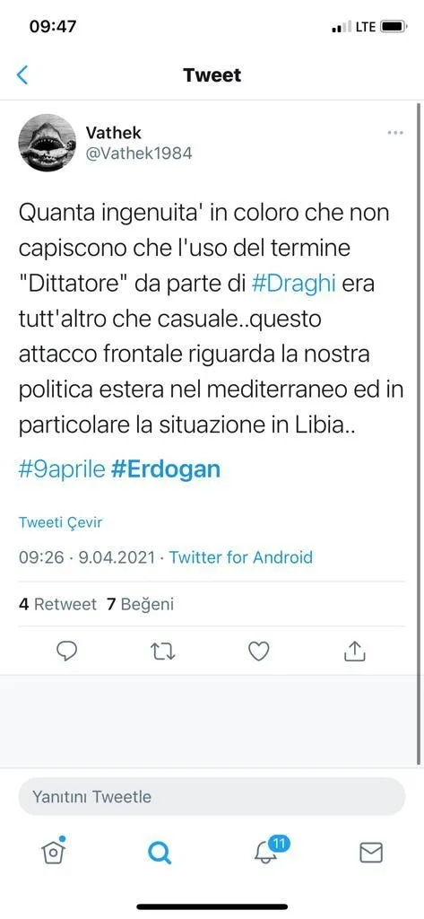 İtalyan halkı Başkan Erdoğan'a 'diktatör' diyen Başbakanları Draghi'ye tepki yağdırdı - 3