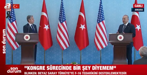Son dakika: Dışişleri Bakanı Mevlüt Çavuşoğlu ve ABD’li mevkidaşı Blinken’den önemli açıklamalar! F-16 satışı ve Kahramanmaraş depremi mesajı