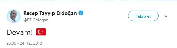 Erdoğan devam dedi sosyal medya yıkıldı - 1
