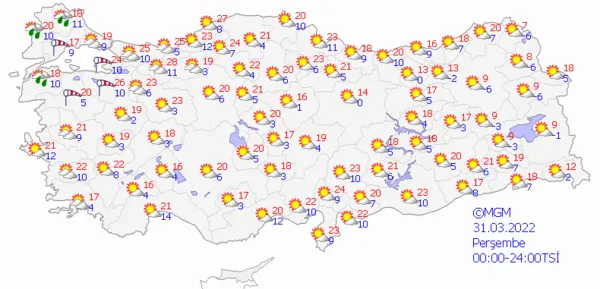 1648654026134.png Kuvvetli sağanak yağış geliyor! Yurt genelinde etkili olacak! Meteoroloji'den çok sayıda ile son dakika uyarısı İstanbul Ankara İzmir hava durumu... - 6