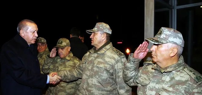 Erdoğan’dan 23. Jandarma Sınır Tümen Komutanlığına ziyaret