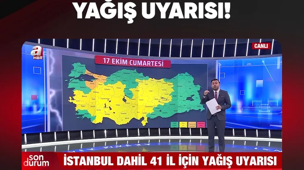 41 İL İÇİN YAĞIŞ UYARISI!