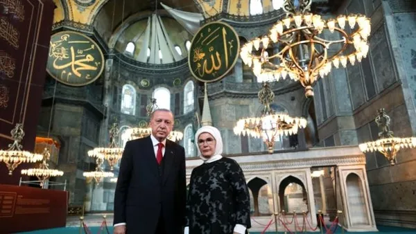 İşte Ayasofya Camii'ndeki freskleri kapatacak perdeler - 4