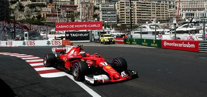 Formula 1 Monaco yarışında pole pozisyonu Raikkonen’in